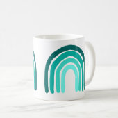 Mug Musique Turquoise arc-en-ciel (Devant droit)