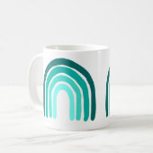 Mug Musique Turquoise arc-en-ciel (Devant gauche)
