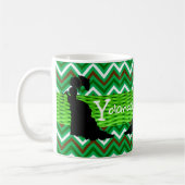 Mug Musique verte d'une femme africaine (Gauche)