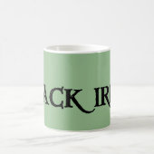 Mug Musique verte irlandaise noire (Centre)