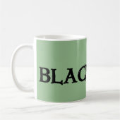 Mug Musique verte irlandaise noire (Gauche)