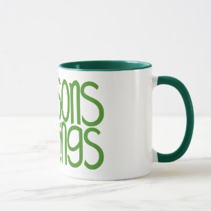 Mug Musique verte Joyeuses Fêtes