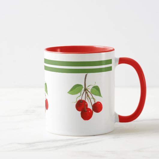 Mug Musique vintage aux cerises (Droite)