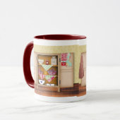 Mug Musique vintage de la cuisine (Devant gauche)