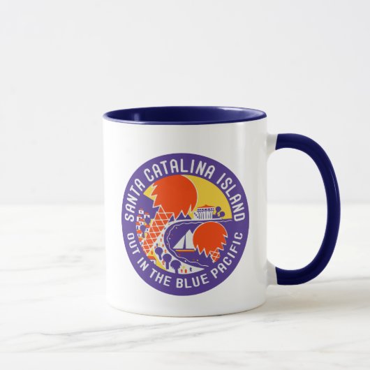 Mug Musique Vintage de l'île de Catalina (Droite)