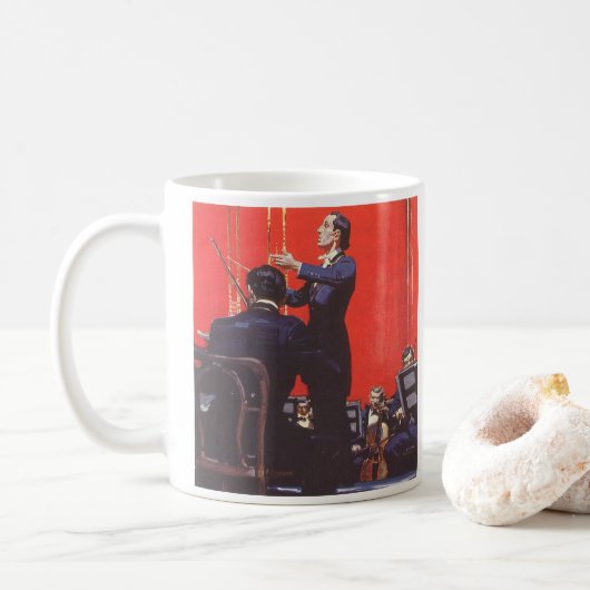 Mug Musique Vintage, Direction d'Orchestre (Avec donut)