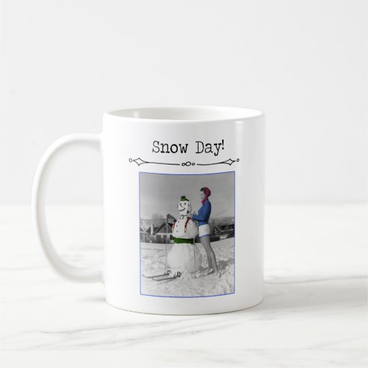 Mug Musique Vintage du Jour de la Neige (Gauche)