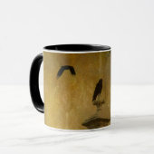 Mug Musique vintage Et Corbeaux (Devant gauche)