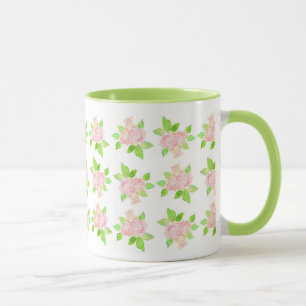 Mug Musique vintage rose roses