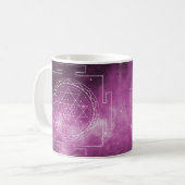 Mug Musique violette du Sri Yantra (Devant gauche)