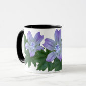 Mug Musique violette Fleur sauvage (Devant gauche)
