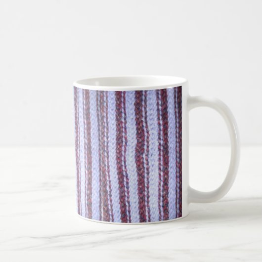 Mug Musique violette rayée "Crochetée" (Droite)