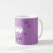 Mug Musique visage pourpre de monstre (Devant droit)