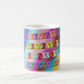 Mug Musique vive multicolore arc-en-ciel (Centre)