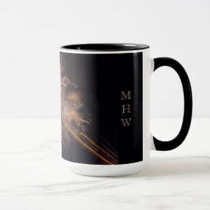 Mug Musiques de monogramme personnalisées Fireworks