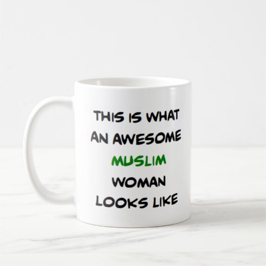 Mug muslim woman, awesome (Gauche)