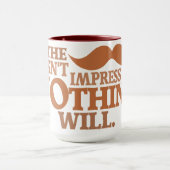Mug Mustache impressionnante - choisir style, couleur (Centre)