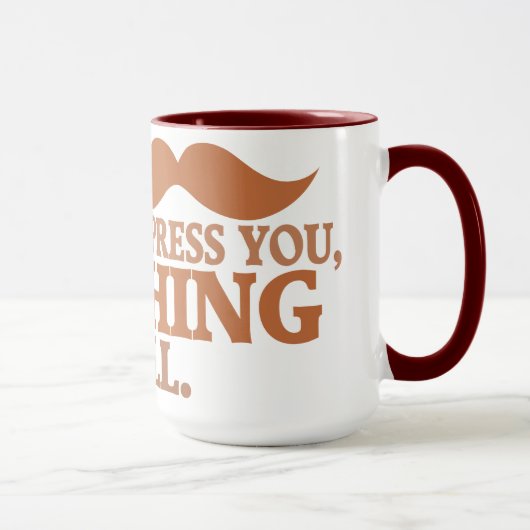 Mug Mustache impressionnante - choisir style, couleur (Droite)