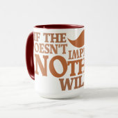 Mug Mustache impressionnante - choisir style, couleur (Devant gauche)