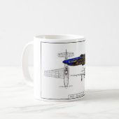 Mug Mustang P51 (Devant gauche)