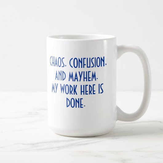 MUG MUTILATION DE CONFUSION DE MUG-CHAOS (Droite)