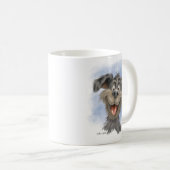 Mug Mutt à la grimace heureuse – Dessin animé de chien (Devant droit)