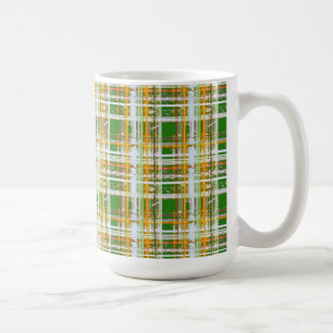 Mug MVB Automne Plaid Vert/Orange/Jaune Design