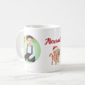 Mug My 1st Christmas Candy Cane Photo (Devant gauche)