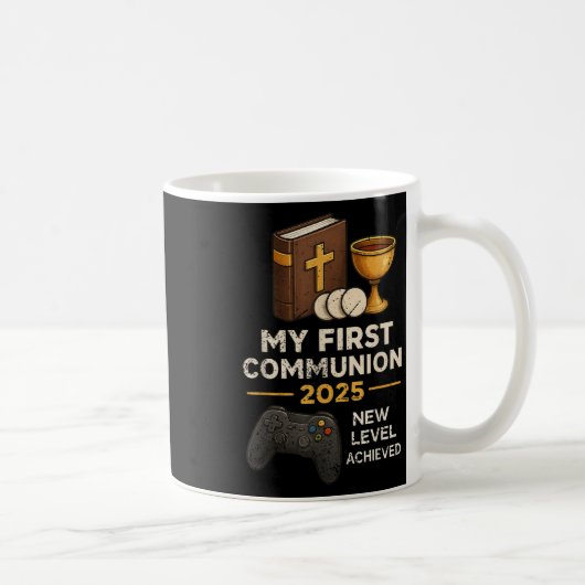 Mug My 1st First Communion 2025 Video Game Catholic Bo (Droite)