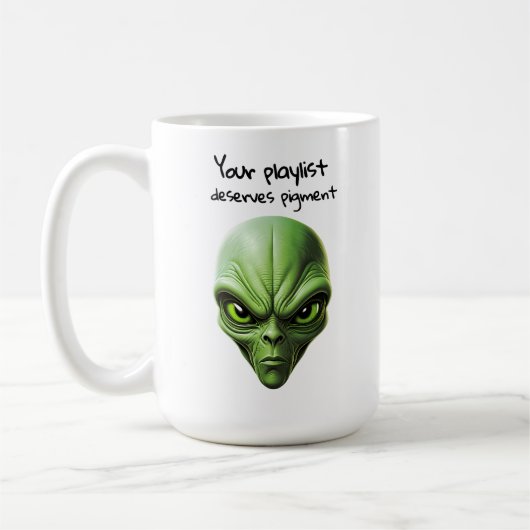 Mug "My alien and My playlist" music vibes design (Gauche)