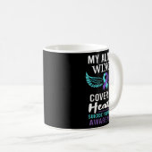 Mug My Aunt's Wings Cover Heart Suicide Awareness Ribb (Devant droit)