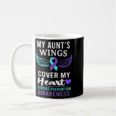 Mug My Aunt's Wings Cover Heart Suicide Awareness Ribb (Gauche)