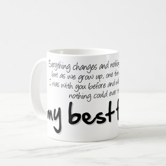 Mug My best friend (Devant gauche)