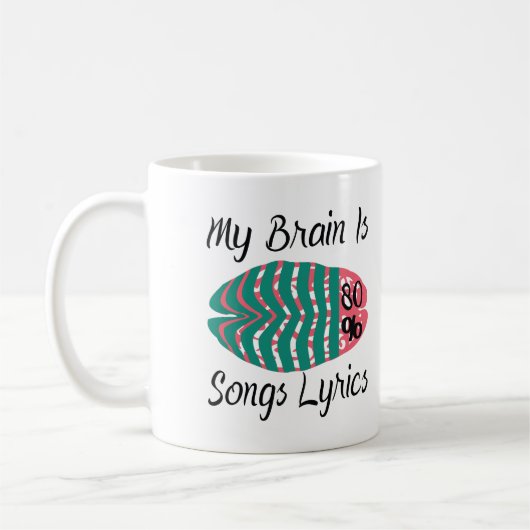 Mug My Brain Is 80% Chanson Lyrics (Gauche)