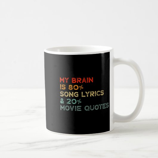 Mug My Brain Is 80% Song Lyrics &amp; 20% Movie Quotes (Droite)