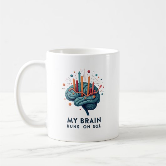 Mug My Brain Runs on SQL (Gauche)