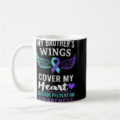 Mug My Brothers Wings Cover Heart Suicide Awareness R (Gauche)
