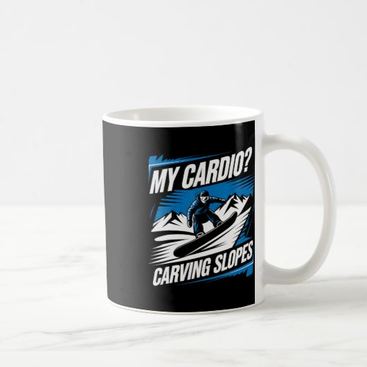 Mug My Cardio Cardio Pistes Snowboard Winter Snowb (Droite)