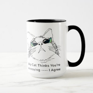 Mug My Cat pense que vous êtes embêtant