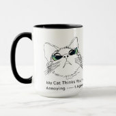 Mug My Cat pense que vous êtes embêtant (Gauche)