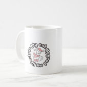 Mug My Cat Upgraded My Lifestyle – Cute Cat Design (Devant gauche)