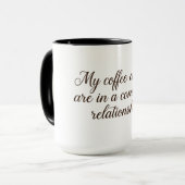 Mug My coffee and I are in a committed relationship (Devant gauche)