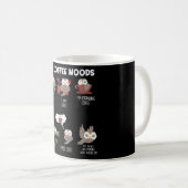 Mug My Coffee Moods Owl Gift Owl Lots Coffee Cadeau (Devant droit)