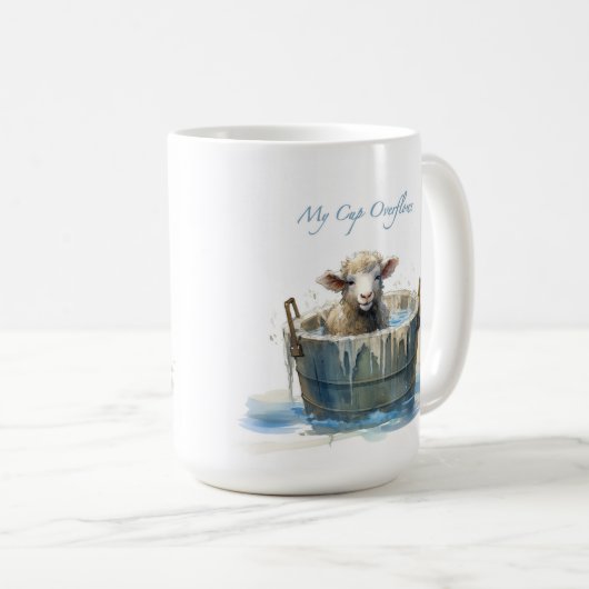 Mug My Cup Overflows - Psalm 23 (Devant droit)