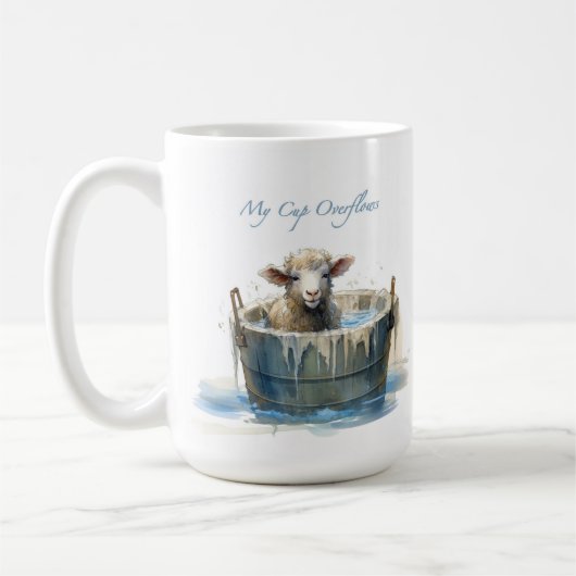 Mug My Cup Overflows - Psalm 23 (Gauche)