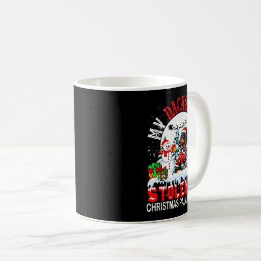 Mug My Dachshund Stolen My Christmas Pajama Shirt Sant (Devant droit)