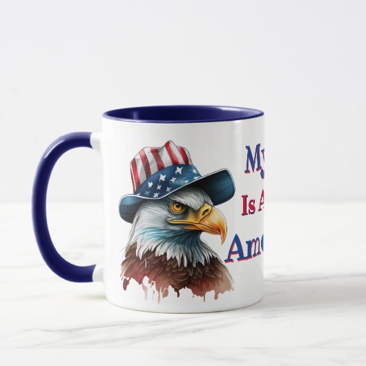 Mug My Dad Is A Proud American  (Gauche)