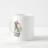 Mug My Dad Rocks Vintage Guitar Sunset Shirt Design_1 (Devant gauche)
