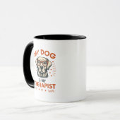 Mug My dog is my therapist (Devant gauche)