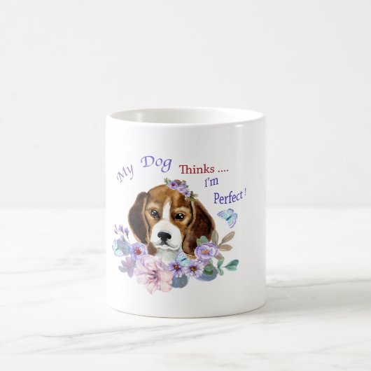 Mug My Dog pense que je suis Perfect Chien Illustratio (Centre)